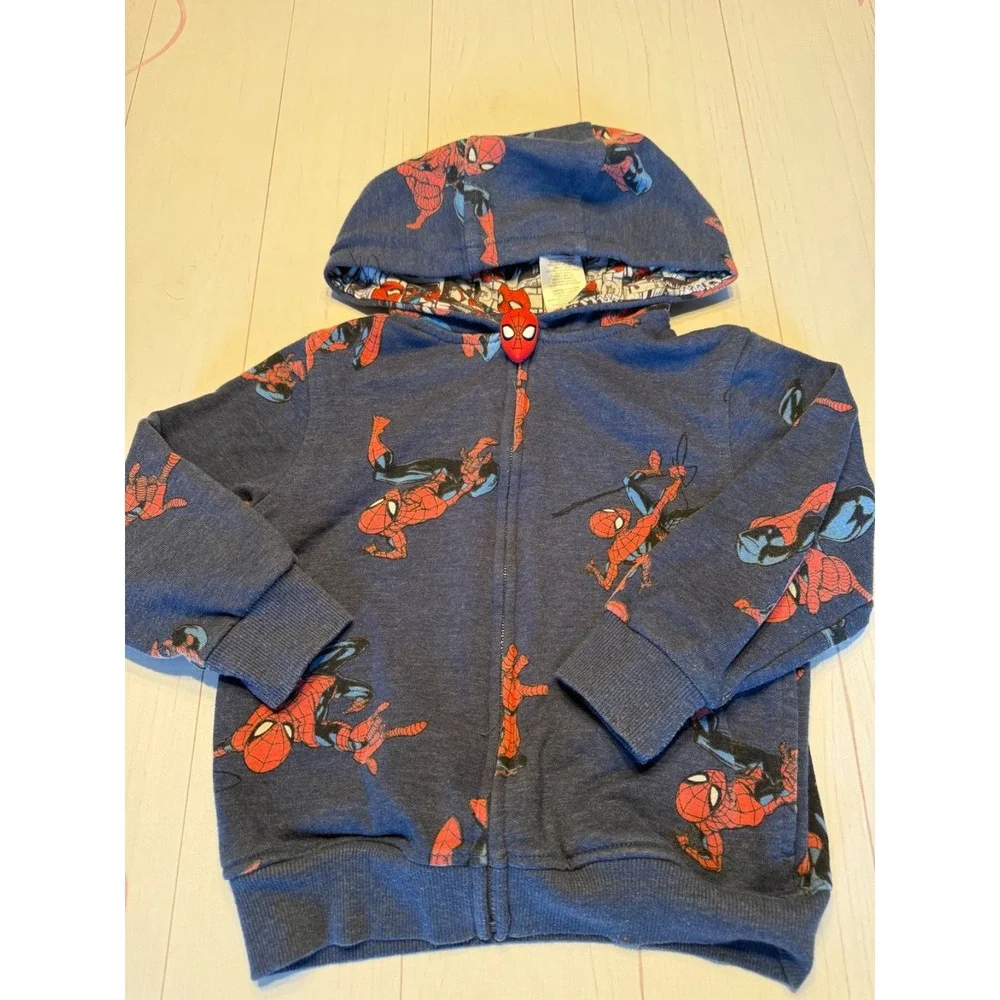 Spiderman full zip Hoodie Size 5